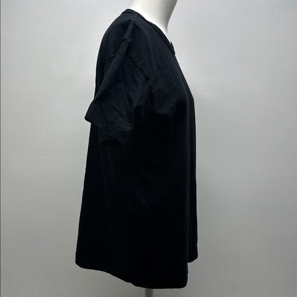 Comme des Garcons Play T-Shirt Tee Shirt Short Sleeve Cotton Solid Black Large - Picture 5 of 10